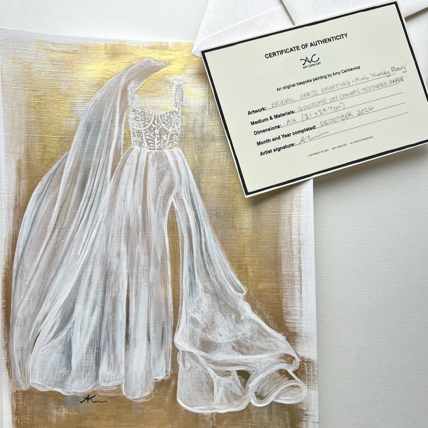 BRIDAL DRESS PAINTINGS